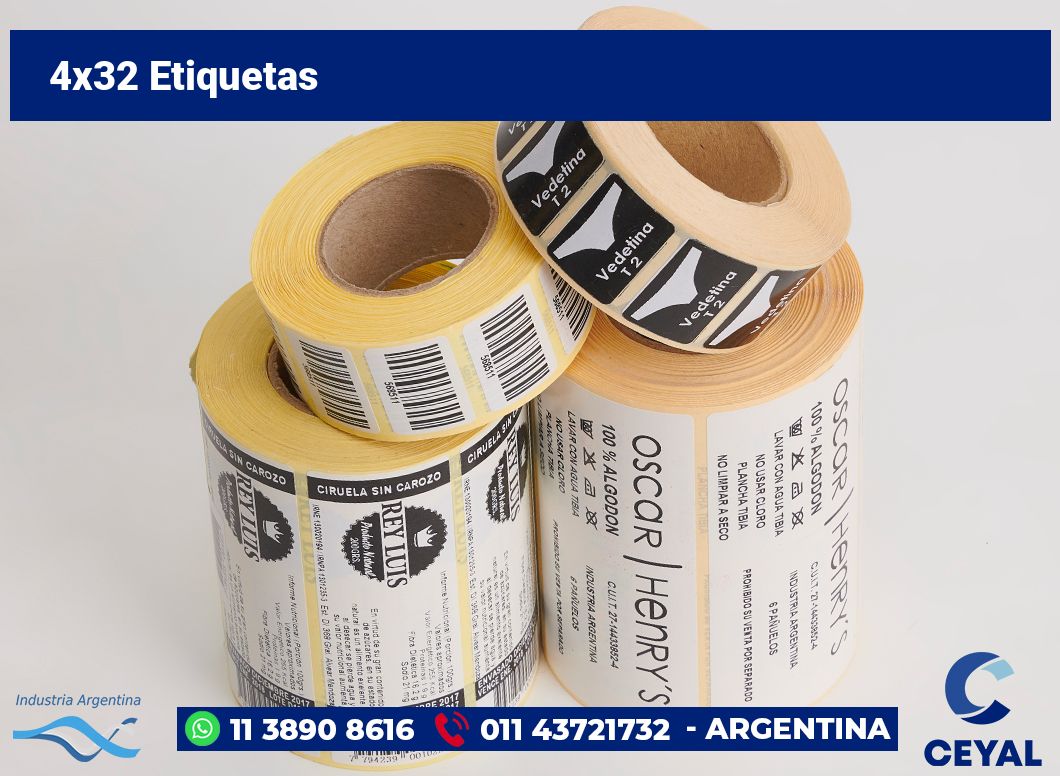4x32 Etiquetas