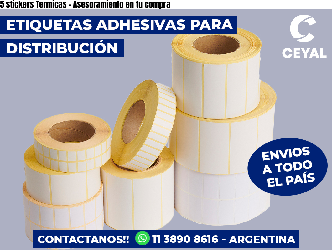 5 stickers Termicas - Asesoramiento en tu compra