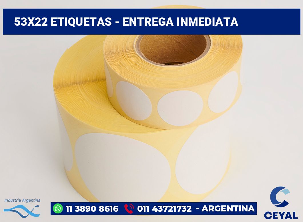 53×22 Etiquetas