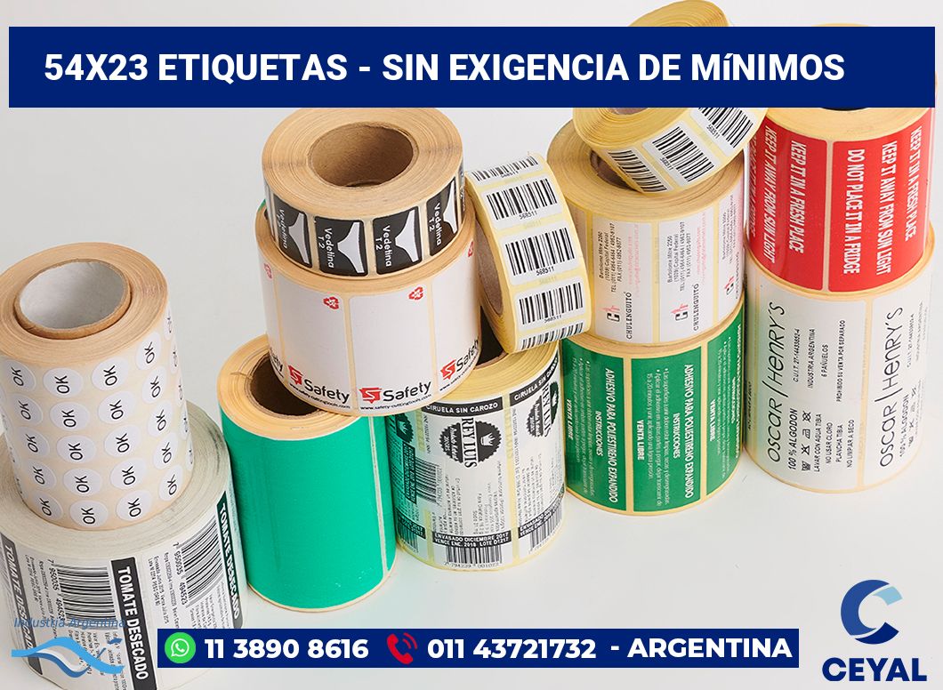 54x23 Etiquetas