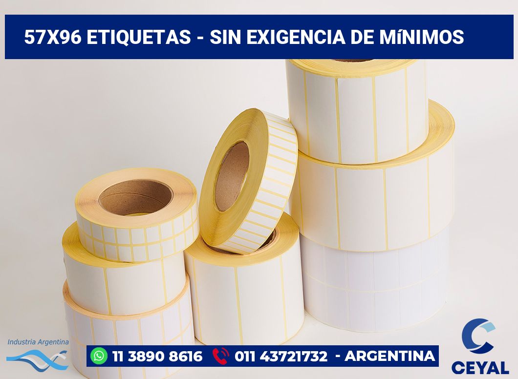 57x96 Etiquetas