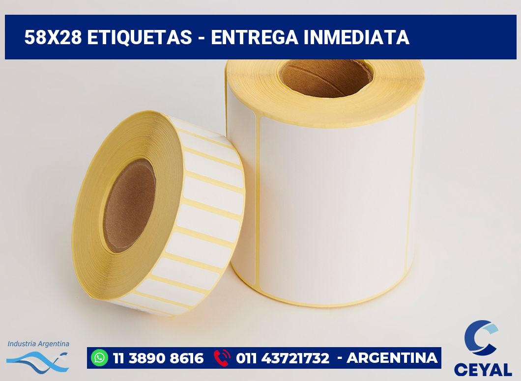 58×28 Etiquetas