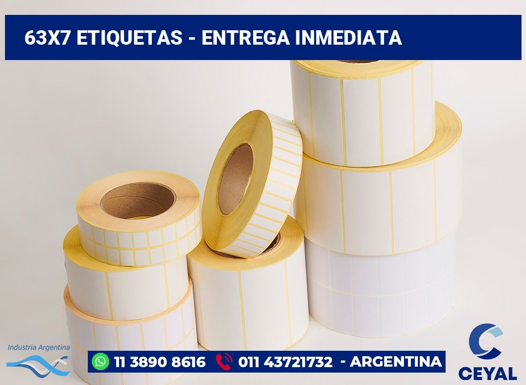 63×7 Etiquetas