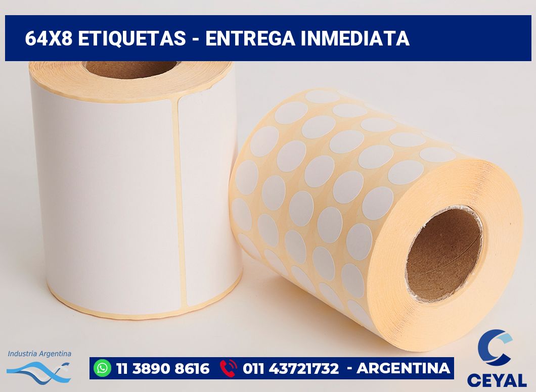 64x8 Etiquetas