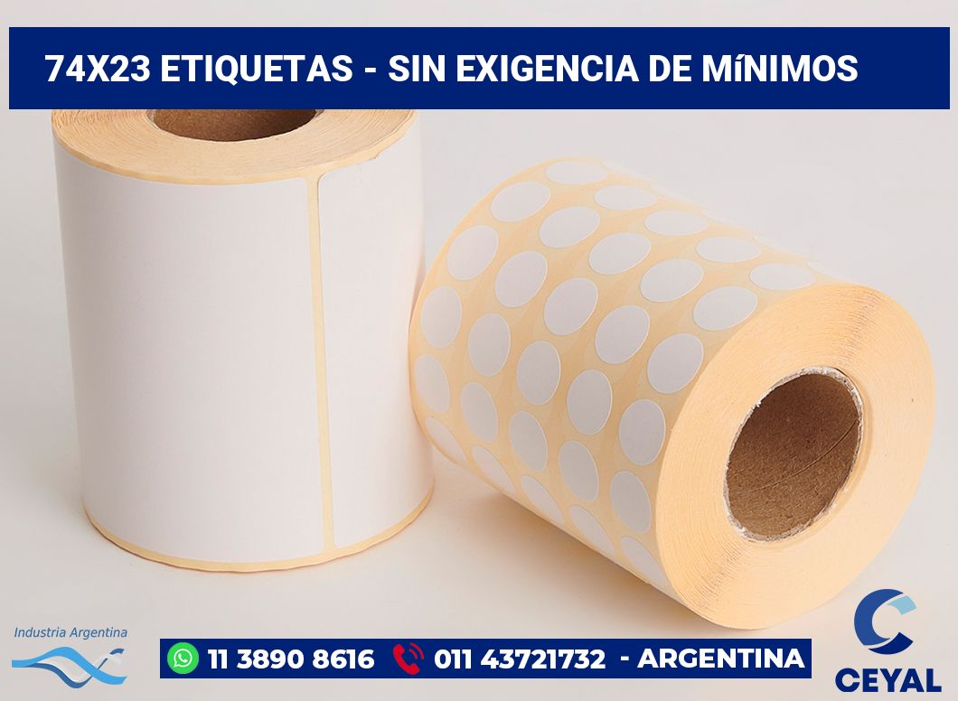 74x23 Etiquetas
