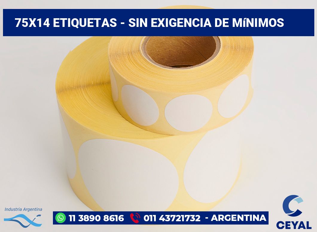 75x14 Etiquetas