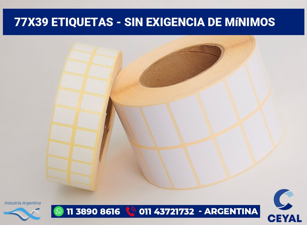 77×39 Etiquetas