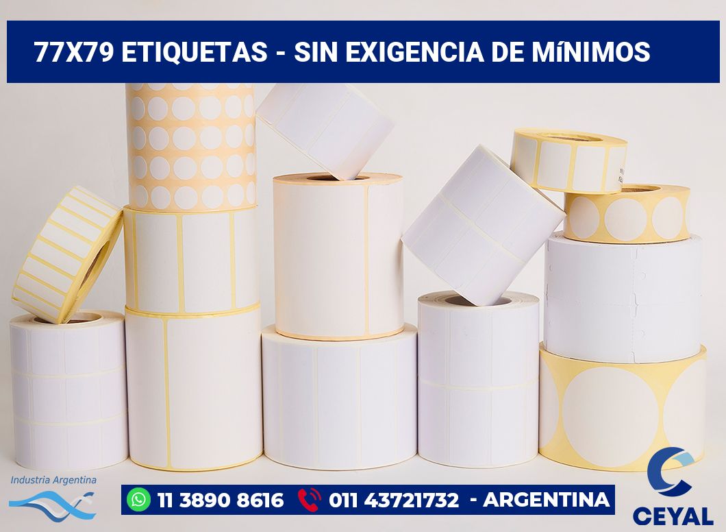 77x79 Etiquetas