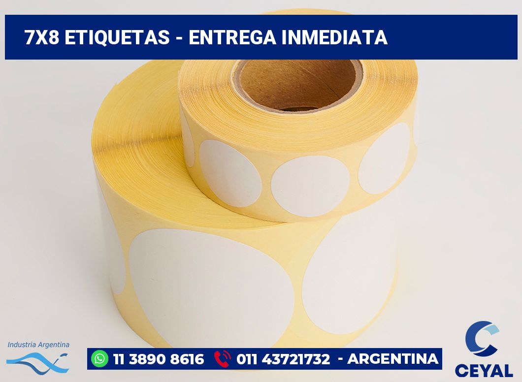 7x8 Etiquetas