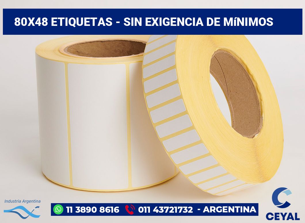 80x48 Etiquetas