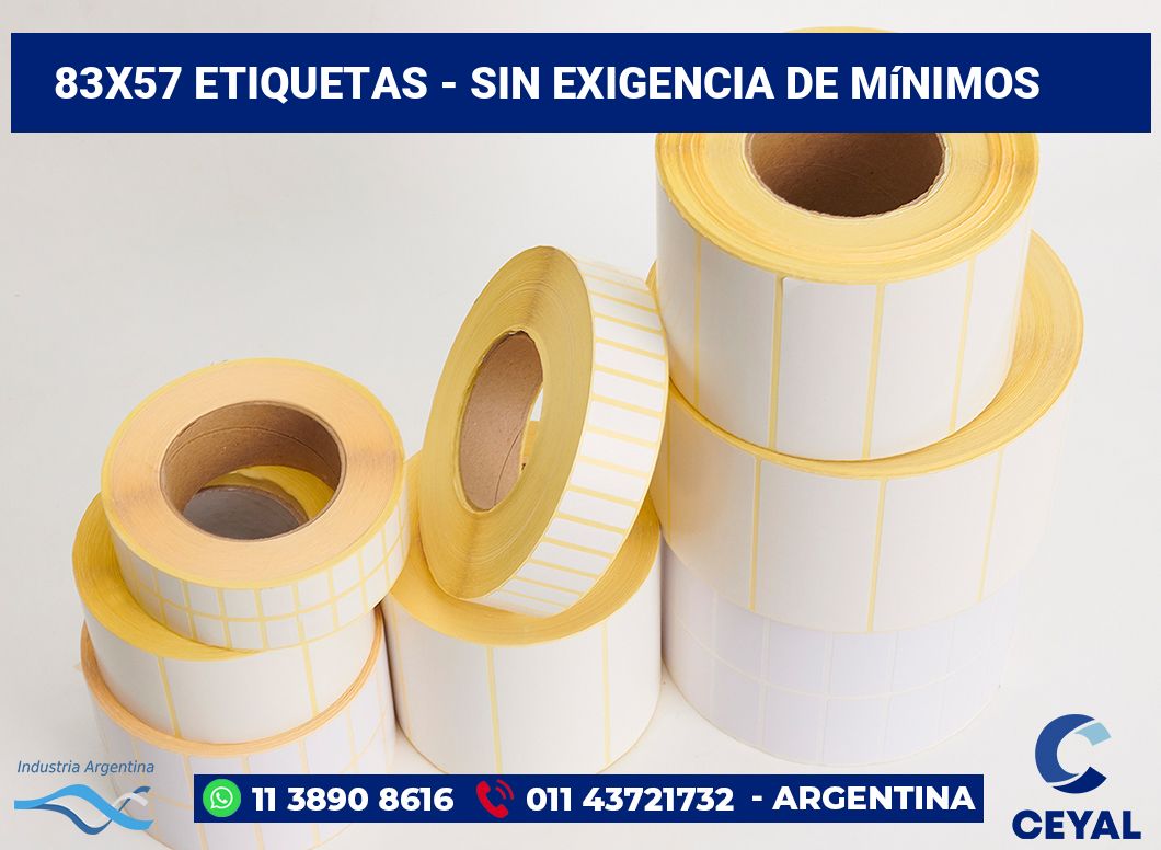 83×57 Etiquetas