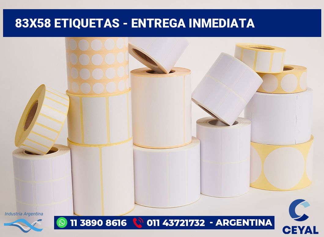 83×58 Etiquetas