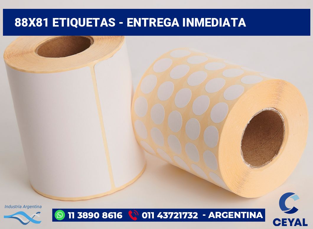 88×81 Etiquetas
