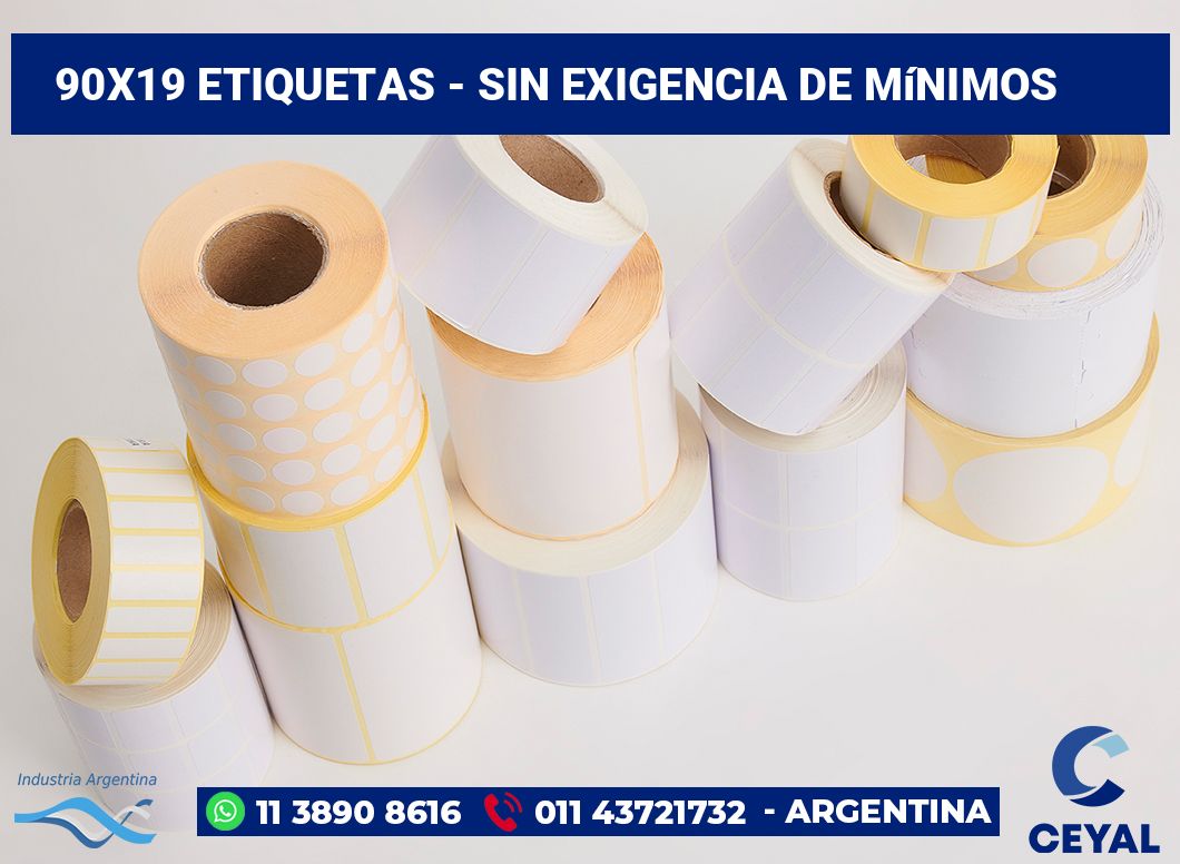 90×19 Etiquetas