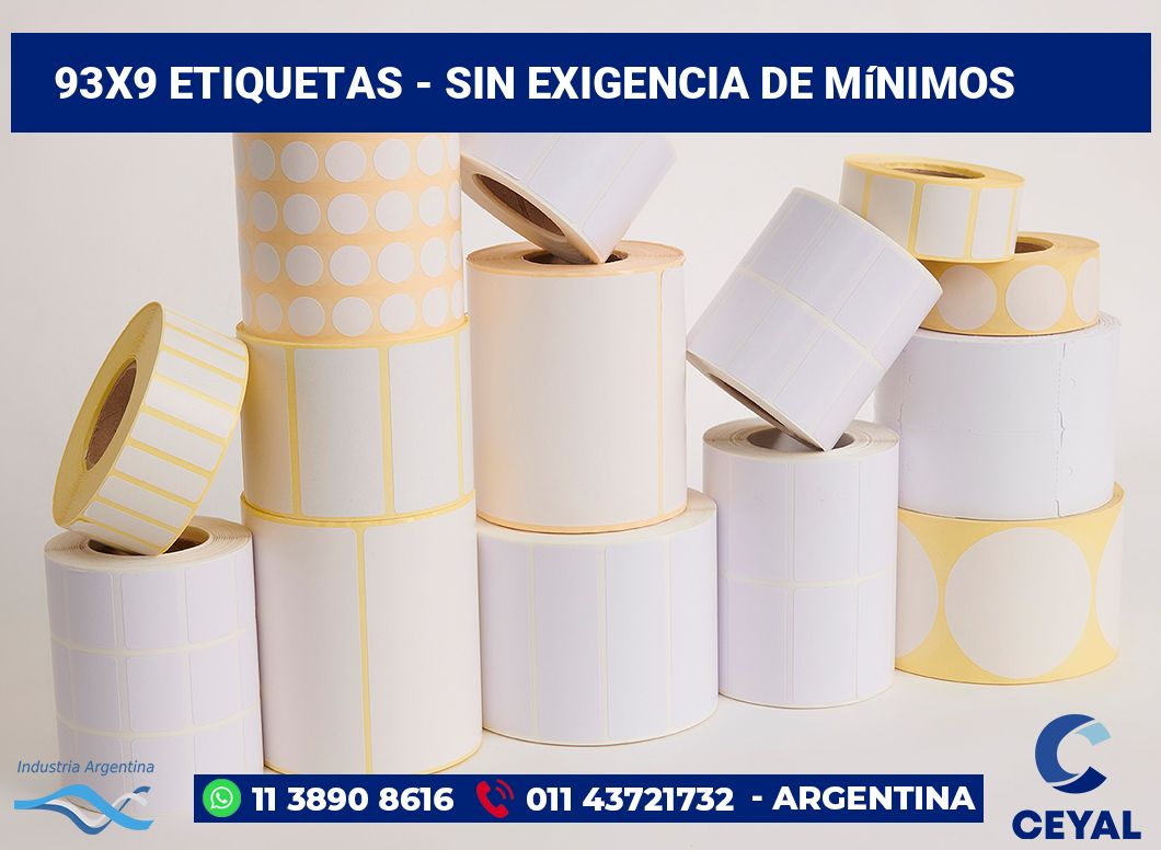 93x9 Etiquetas