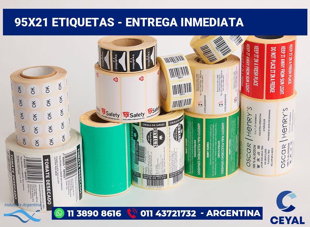 95×21 Etiquetas