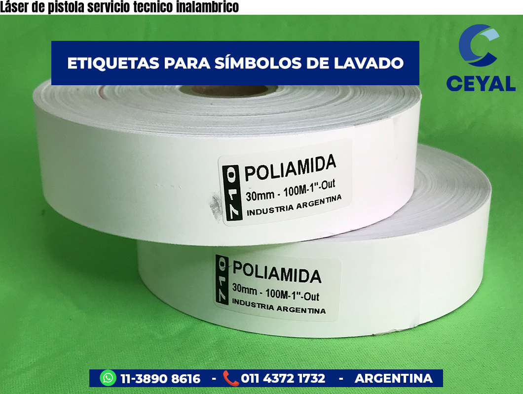 Láser de pistola servicio tecnico inalambrico