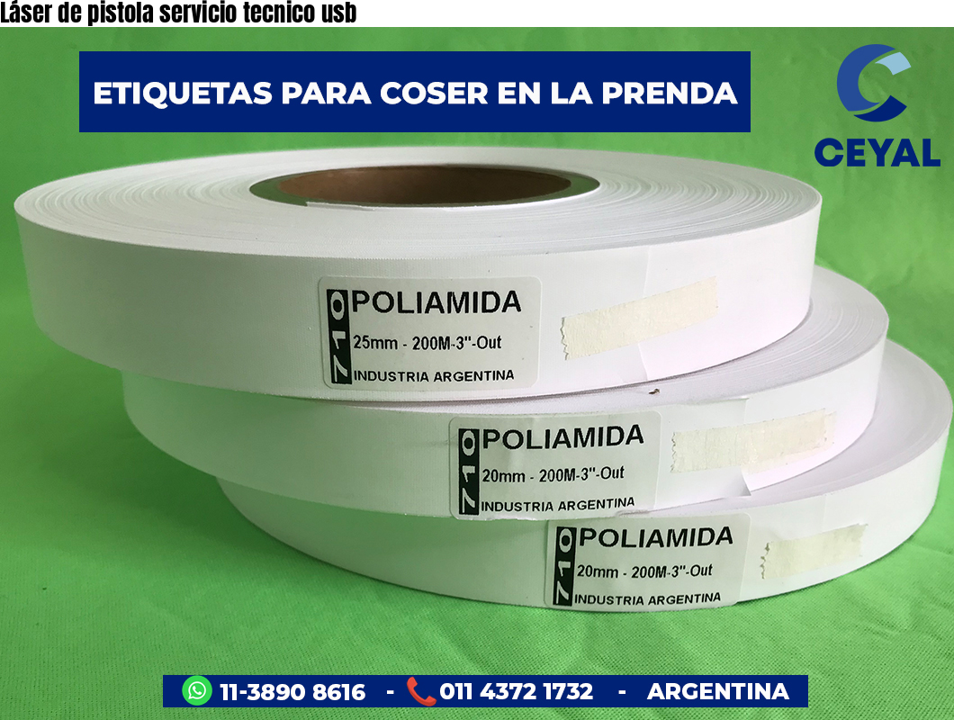 Láser de pistola servicio tecnico usb