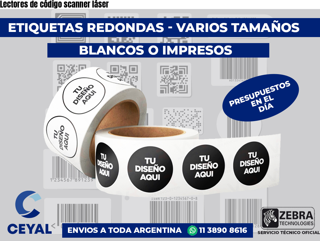 Lectores de código scanner láser