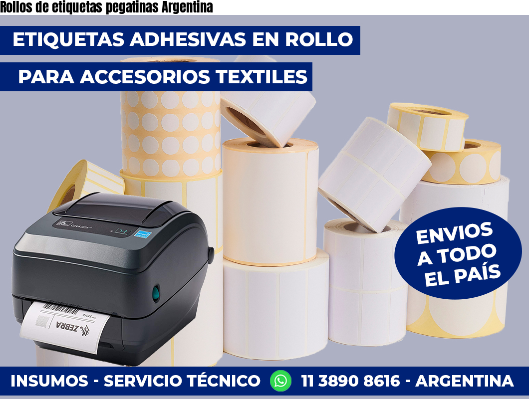 Rollos de etiquetas pegatinas Argentina