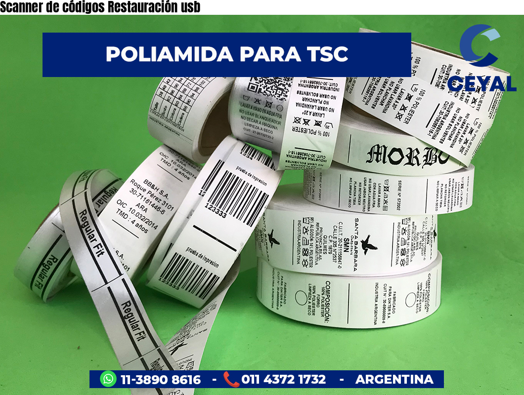 Scanner de códigos Restauración usb