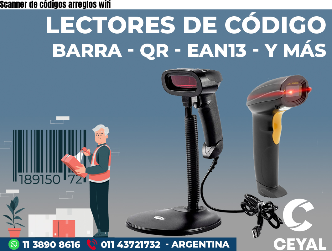 Scanner de códigos arreglos wifi