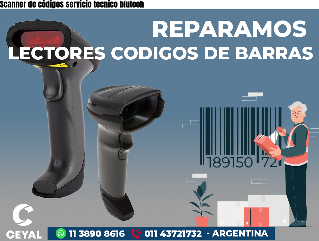 Scanner de códigos servicio tecnico blutooh