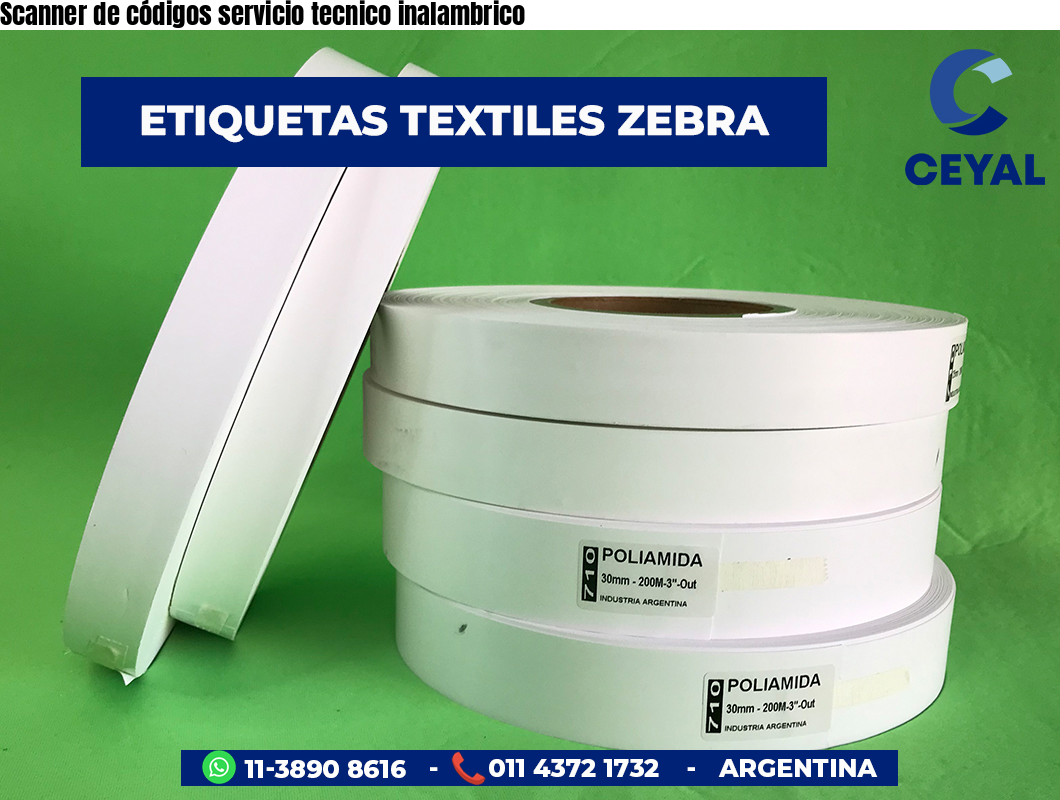 Scanner de códigos servicio tecnico inalambrico