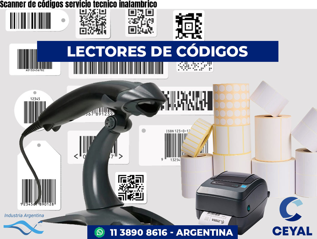 Scanner de códigos servicio tecnico inalambrico