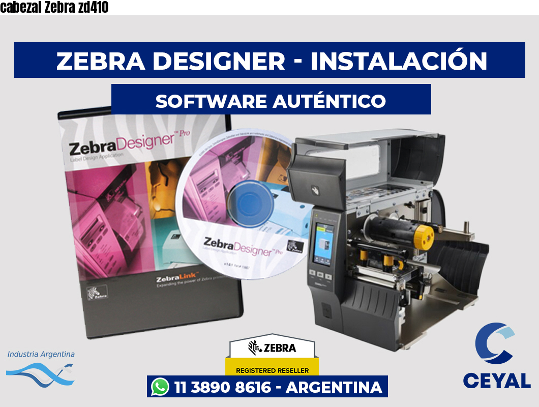 cabezal Zebra zd410