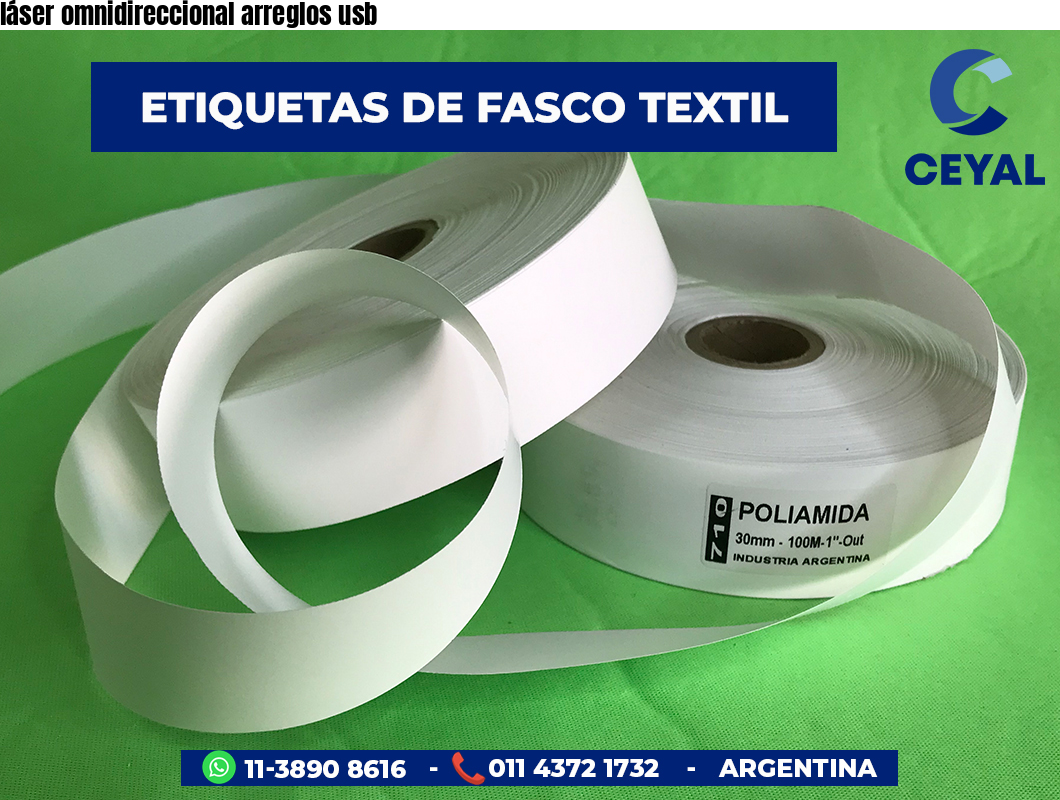láser omnidireccional arreglos usb