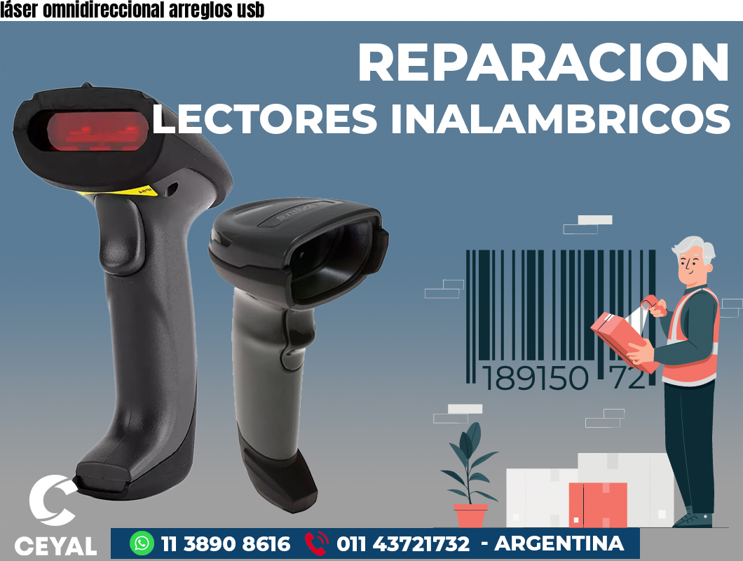 láser omnidireccional arreglos usb