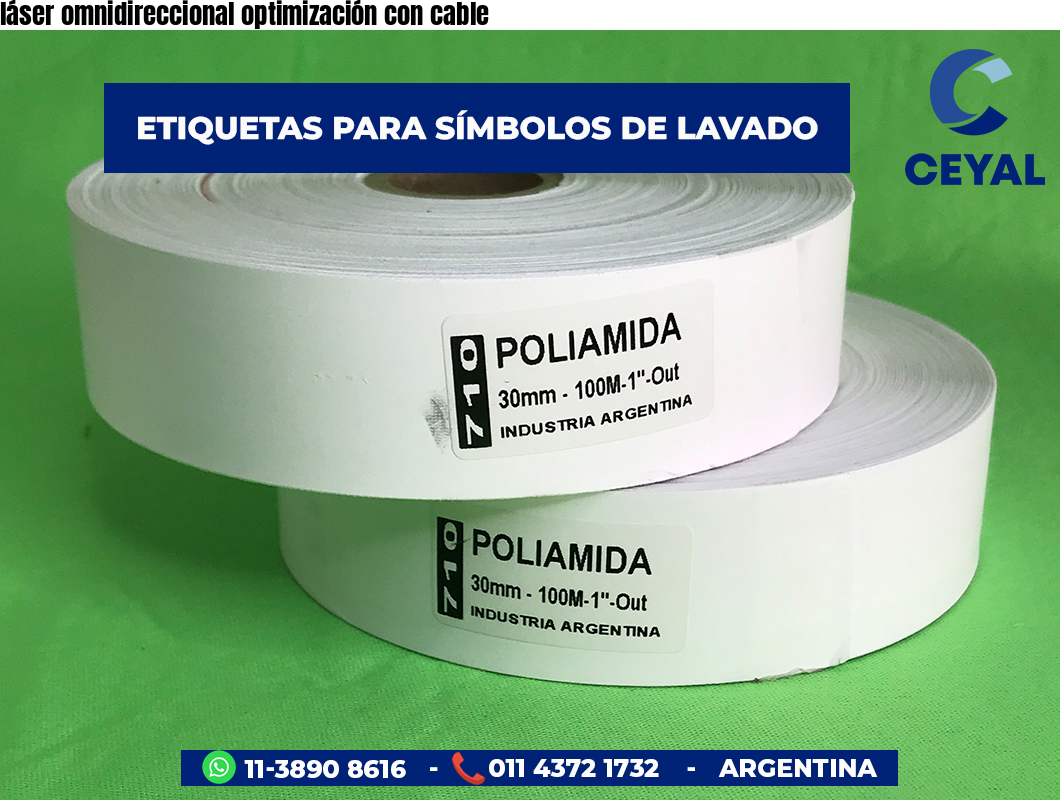 láser omnidireccional optimización con cable