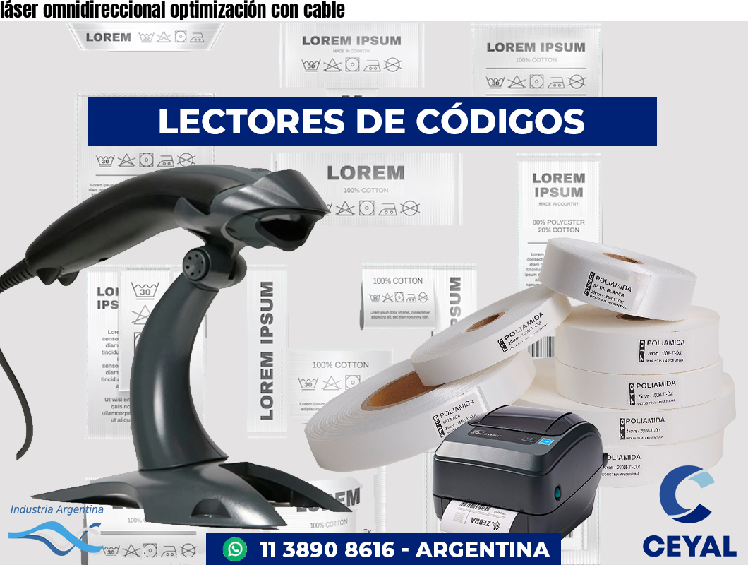 láser omnidireccional optimización con cable