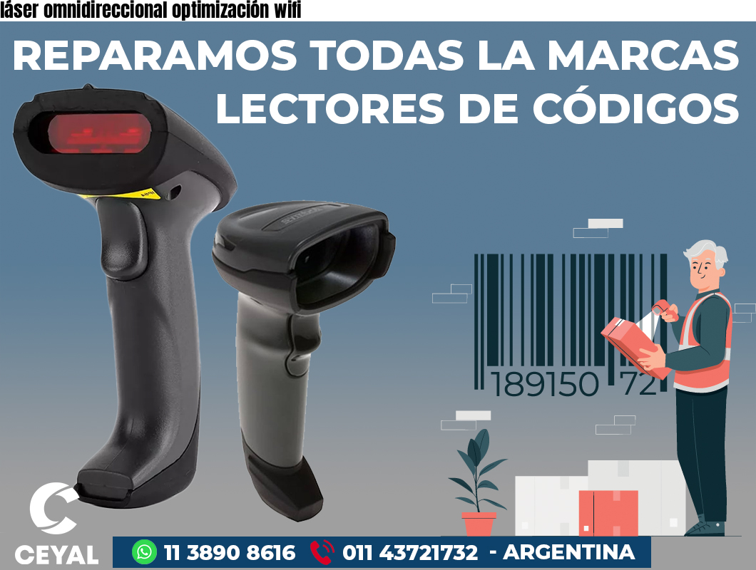 láser omnidireccional optimización wifi