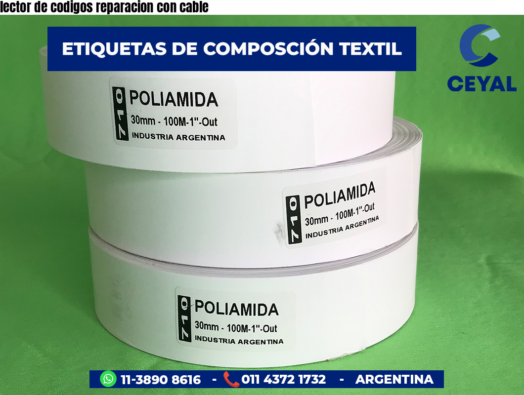 lector de codigos reparacion con cable