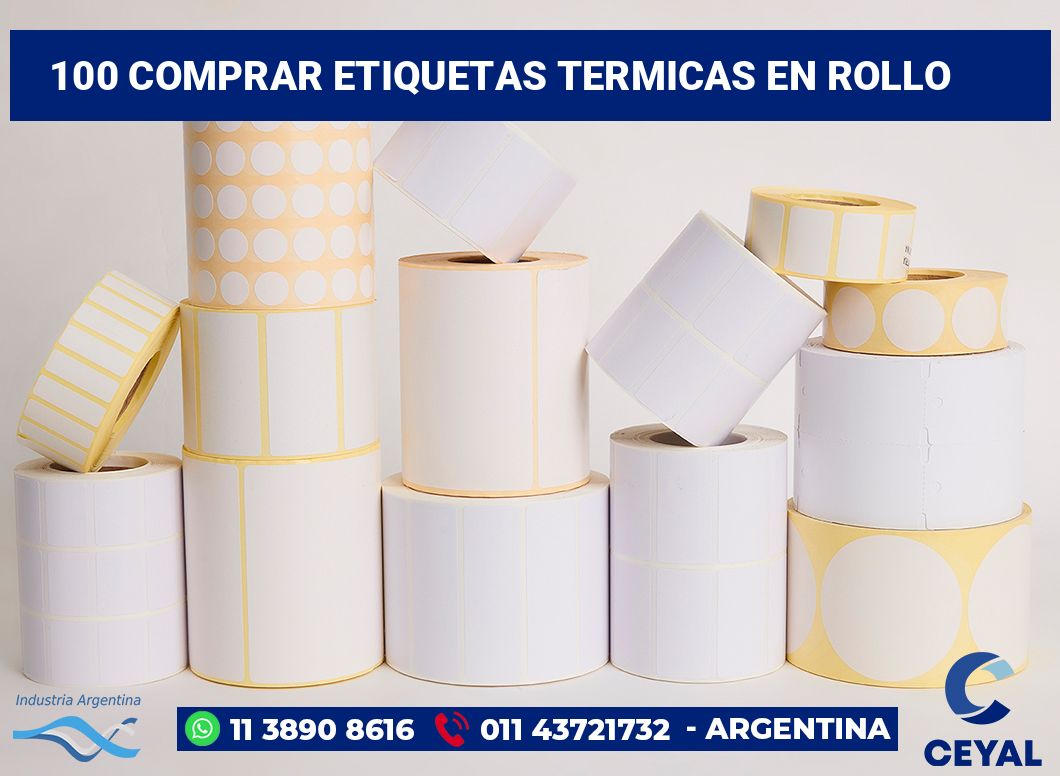 100 Comprar etiquetas termicas en rollo