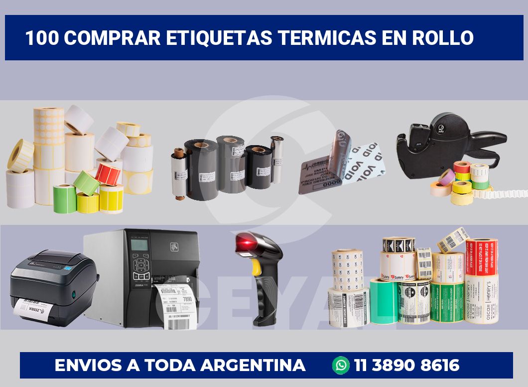 100 Comprar etiquetas termicas en rollo