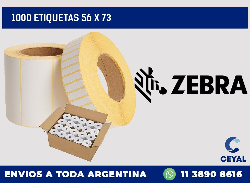 1000 etiquetas 56 x 73