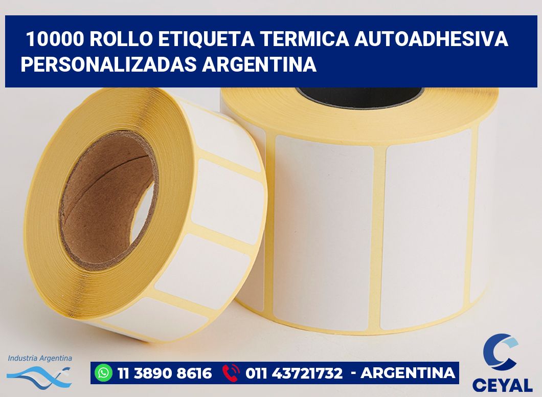 10000 Rollo etiqueta termica autoadhesiva personalizadas argentina