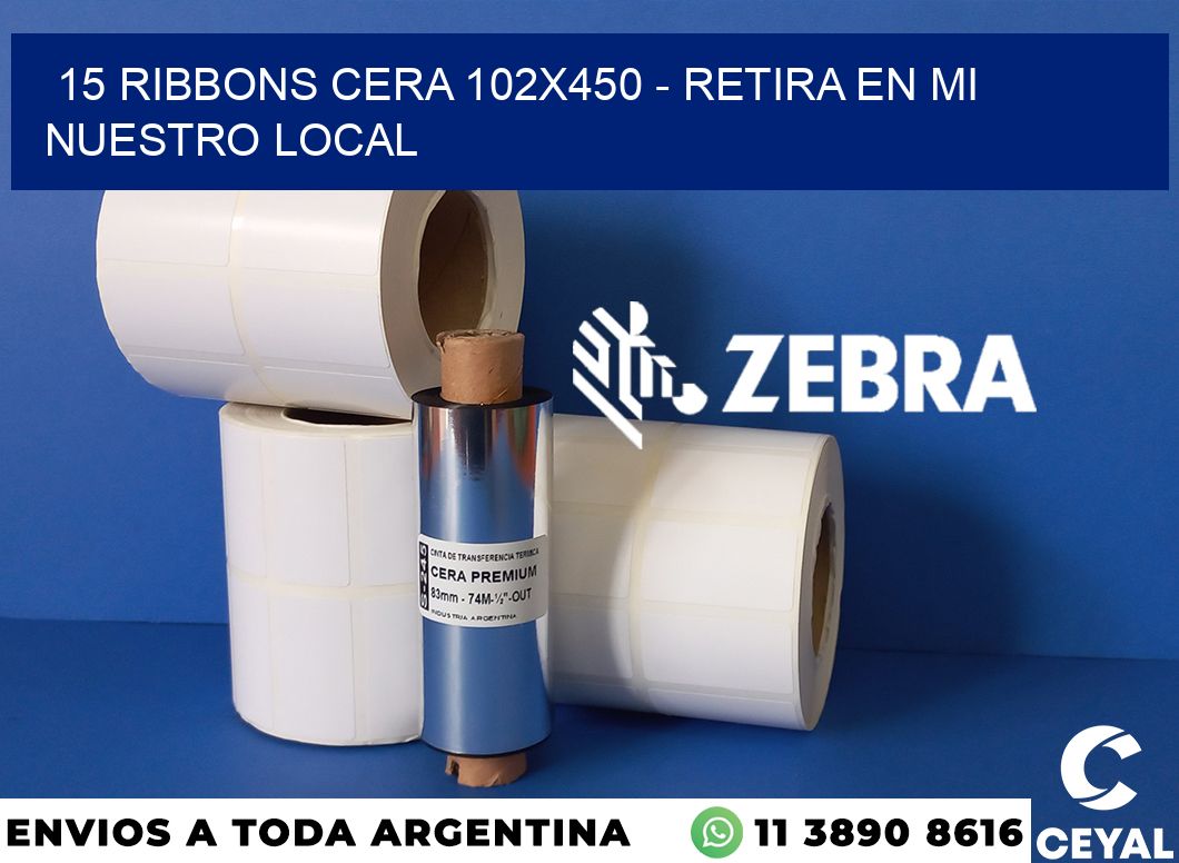 15 Ribbons cera 102x450 - retira en mi nuestro local