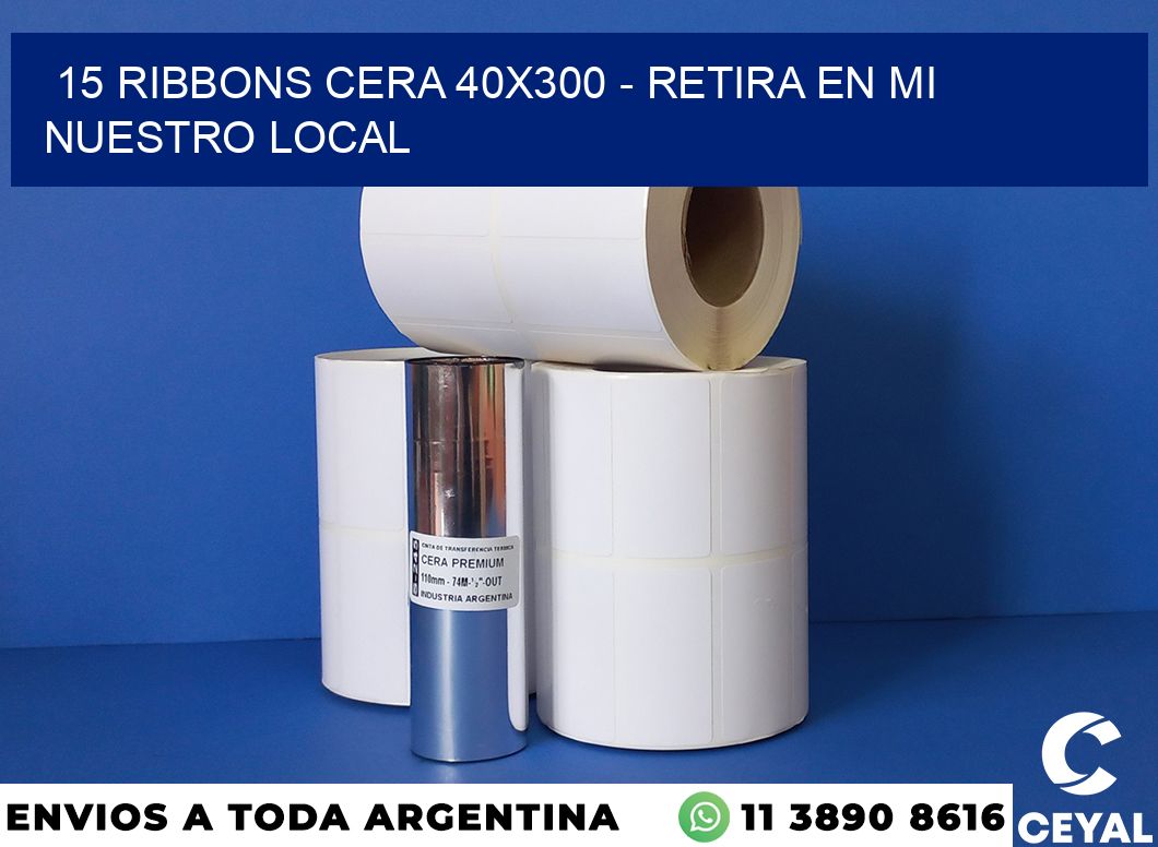 15 Ribbons cera 40×300 – retira en mi nuestro local