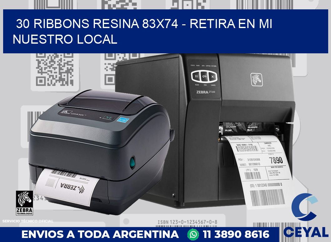 30 Ribbons resina 83x74 - retira en mi nuestro local