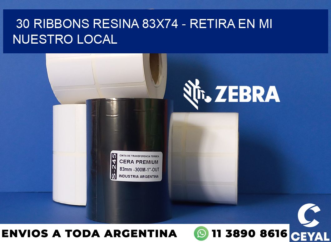 30 Ribbons resina 83x74 - retira en mi nuestro local