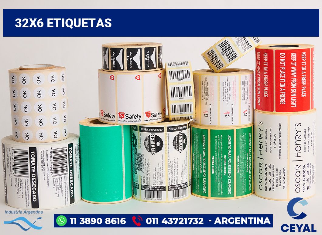 32x6 Etiquetas