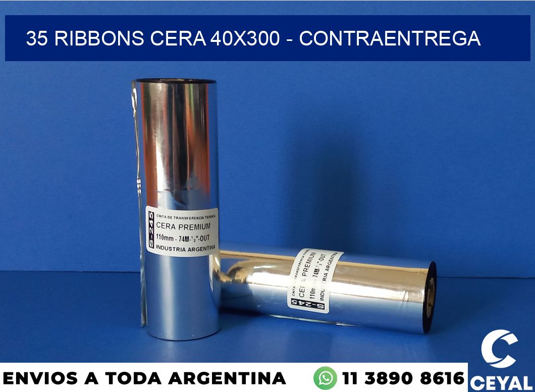 35 Ribbons cera 40×300 – contraentrega