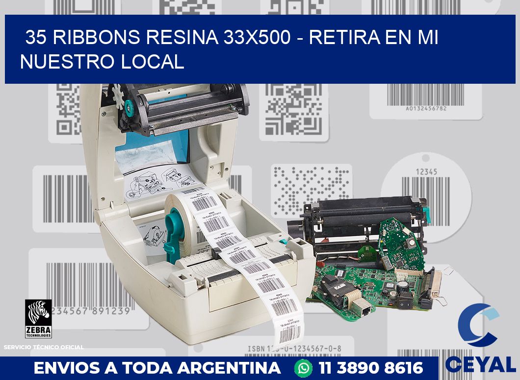 35 Ribbons resina 33x500 - retira en mi nuestro local
