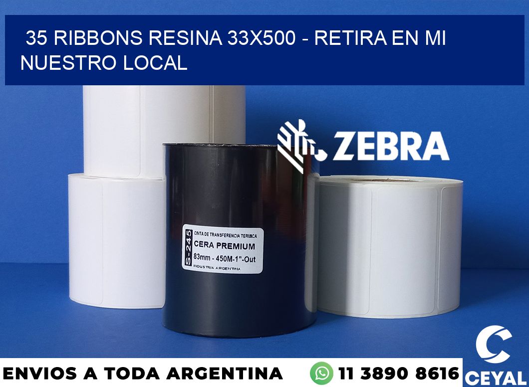 35 Ribbons resina 33x500 - retira en mi nuestro local