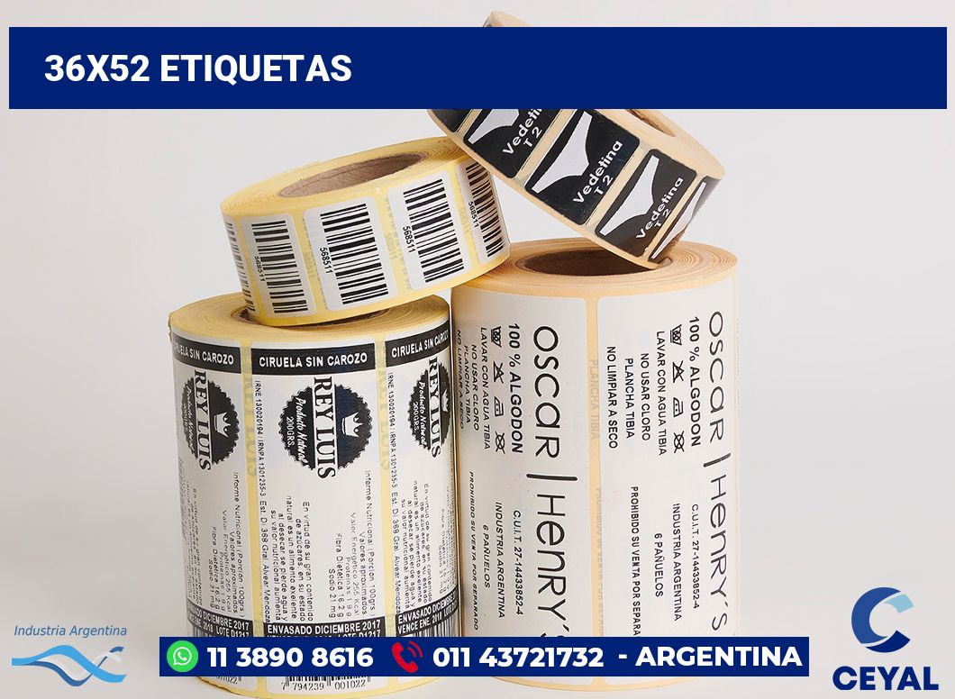 36x52 Etiquetas