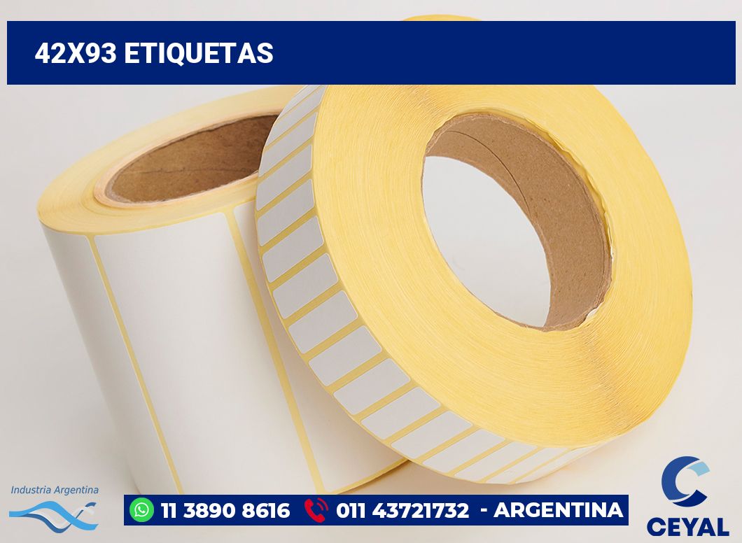 42x93 Etiquetas